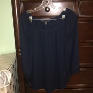 Black loose blouse